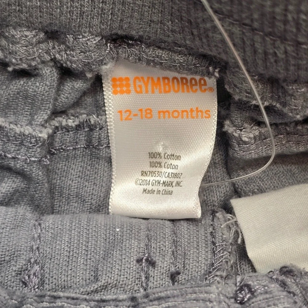 Gymboree Corduroy Pants Gray Straight Elastic Waist‎ Baby 12-18M